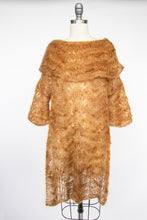 Load image into Gallery viewer, Vintage Hand Knit Sweater 1990s Wool Chunky Open Crochet