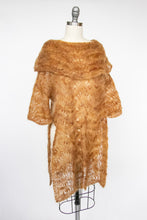 Load image into Gallery viewer, Vintage Hand Knit Sweater 1990s Wool Chunky Open Crochet