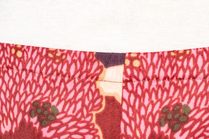 1970s Pants Nylon Print Nylon Knit Low Rise XS