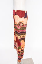 Load image into Gallery viewer, 1970s Pants Nylon Print Nylon Knit Low Rise XS