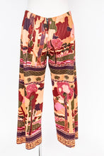 Load image into Gallery viewer, 1970s Pants Nylon Print Nylon Knit Low Rise XS