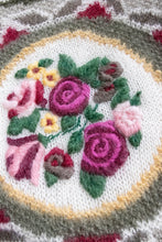Load image into Gallery viewer, 1980s Sweater Floral Wool Mohair Chunky Oversized L