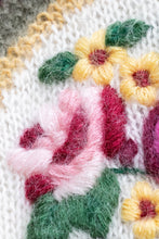 Load image into Gallery viewer, 1980s Sweater Floral Wool Mohair Chunky Oversized L