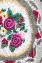 Load image into Gallery viewer, 1980s Sweater Floral Wool Mohair Chunky Oversized L