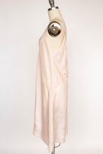 Load image into Gallery viewer, 1940s Silk Slip Pink Embroidered Length Bias Cut M