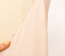 Load image into Gallery viewer, 1940s Silk Slip Pink Embroidered Length Bias Cut M