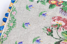 Load image into Gallery viewer, Antique 1920s Muff Beaded Hand Warmer Accessory Deco Flapper Floral