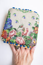 Load image into Gallery viewer, Antique 1920s Muff Beaded Hand Warmer Accessory Deco Flapper Floral