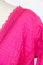 Load image into Gallery viewer, 1960s Mexican Wedding Dress Sheer Lace Maxi Boho M