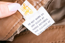 Load image into Gallery viewer, 1980s Pencil Skirt Brown Leather High Waist S / M