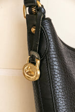 Load image into Gallery viewer, Vintage Dooney &amp; Bourke Pebble Leather Black Purse 1990s Shoulder Bag