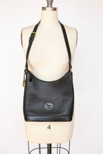 Load image into Gallery viewer, Vintage Dooney &amp; Bourke Pebble Leather Black Purse 1990s Shoulder Bag