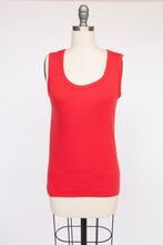 Load image into Gallery viewer, 1970s Tank Top Red Sleeveless Tee S