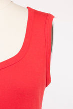 Load image into Gallery viewer, 1970s Tank Top Red Sleeveless Tee S