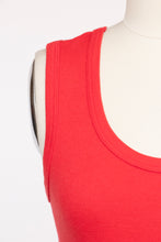 Load image into Gallery viewer, 1970s Tank Top Red Sleeveless Tee S