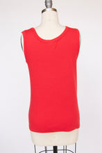 Load image into Gallery viewer, 1970s Tank Top Red Sleeveless Tee S