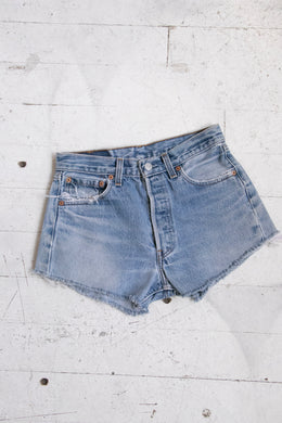 1990s Levi's 501xx Jean Shorts Cotton Denim Cut Offs 28