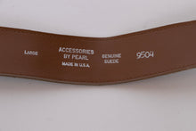 Load image into Gallery viewer, 1980s Belt Faux Leopard Suede Waist Cinch L