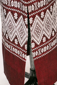 1960s Maxi Column Skirt Cotton Woven Mexican M