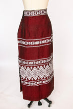 Load image into Gallery viewer, 1960s Maxi Column Skirt Cotton Woven Mexican M