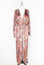Load image into Gallery viewer, 1970s Dress Silk Velvet Burnout Semi-Sheer Maxi Gown Jill Richards