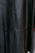 Load image into Gallery viewer, 1980s Leather Jacket Oversized Swing Coat M/S