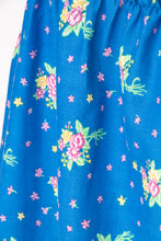 Load image into Gallery viewer, 1970s Dress Floral Cotton Sleeveless Full Skirt XL