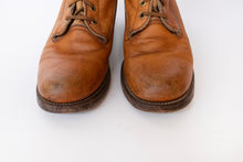 Load image into Gallery viewer, 1970s Frye Boots Knee High Lace Up Western Granny Campus Black Label Leather 9
