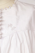 Load image into Gallery viewer, 1910s Bed Jacket Cotton Embroidered Lingerie Top