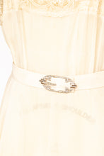 Load image into Gallery viewer, 1930s Dress Deco Sheer Lace Sequin Gown M/L