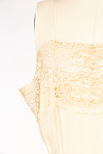 Load image into Gallery viewer, 1930s Dress Deco Sheer Lace Sequin Gown M/L