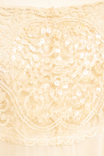 Load image into Gallery viewer, 1930s Dress Deco Sheer Lace Sequin Gown M/L