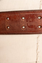 Load image into Gallery viewer, 1970s Belt Brass Buckle NW Native Whale Brown Leather