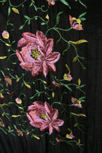 Load image into Gallery viewer, 1920s Piano Shawl Embroidered Floral Fringe Deco