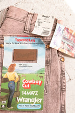 Load image into Gallery viewer, 1980s Wrangler Jeans Cotton Denim Deadstock Pink 26&quot; x 34&quot;
