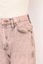 Load image into Gallery viewer, 1980s Wrangler Jeans Cotton Denim Deadstock Pink 26&quot; x 34&quot;