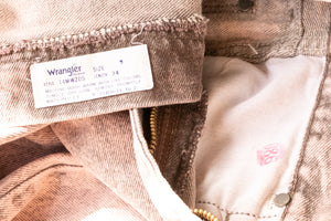 1980s Wrangler Jeans Cotton Denim Deadstock Pink 26" x 34"