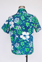 Load image into Gallery viewer, 1960s Hawaiian Shirt Floral Cotton Men&#39;s L