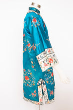 Load image into Gallery viewer, Vintage 1950s Embroidered Robe Chinese Silk Floral Jacket