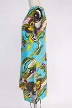 Load image into Gallery viewer, 1960s Dress Hawaiian Cotton Abstract Shift S