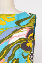 Load image into Gallery viewer, 1960s Dress Hawaiian Cotton Abstract Shift S