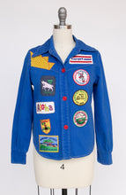 Load image into Gallery viewer, 1970s Shirt Patch Appliqué Cotton Button Up Long Sleeve XS  P