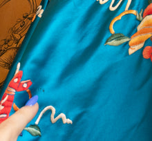 Load image into Gallery viewer, Vintage 1950s Embroidered Robe Chinese Silk Floral Jacket