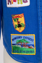 Load image into Gallery viewer, 1970s Shirt Patch Appliqué Cotton Button Up Long Sleeve XS  P