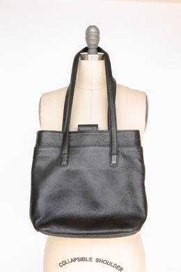 1990s Coach Purse Black Leather Shoulder Bag