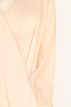 Load image into Gallery viewer, 1920s Dress Silk Chiffon Beaded Air Brushed Floral Deco Gown M