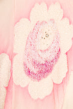 Load image into Gallery viewer, 1920s Dress Silk Chiffon Beaded Air Brushed Floral Deco Gown M