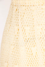 Load image into Gallery viewer, Vintage 1970s Skirt Crochet Lace Cream Boho L