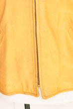 Load image into Gallery viewer, 1970s Men&#39;s Buckskin Leather Jacket Zip Up M