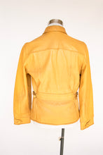 Load image into Gallery viewer, 1970s Men&#39;s Buckskin Leather Jacket Zip Up M